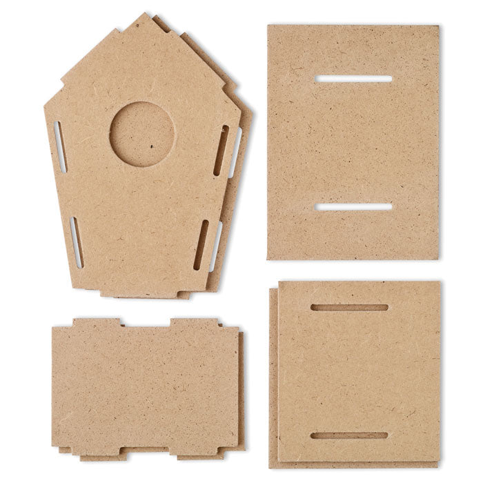 WOOHOUSE - Caseta aglomerado para pájaros