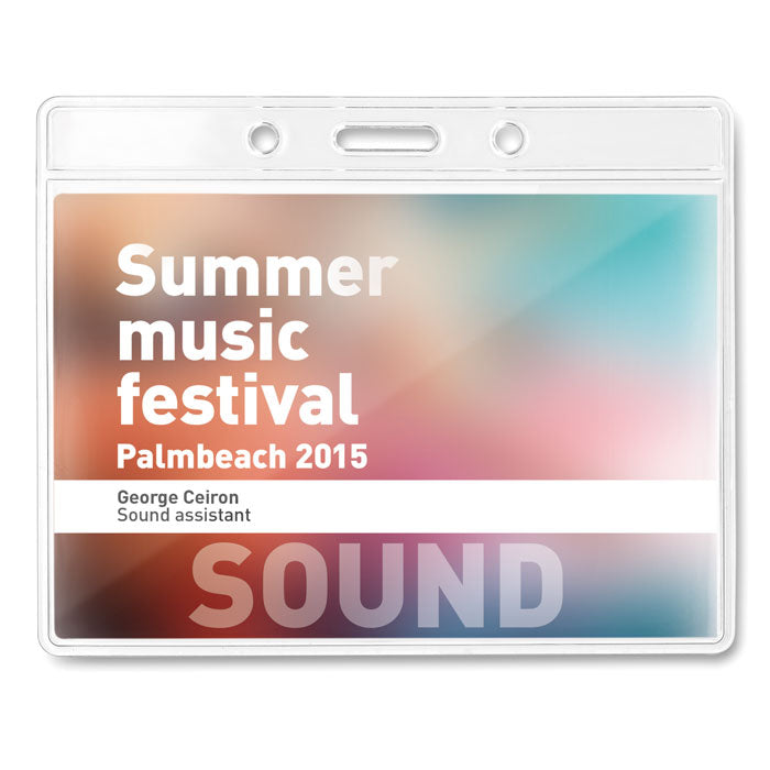 BADGY - Identificador transparente - Regalos Corporativos Personalizados · Clap Comunicacion