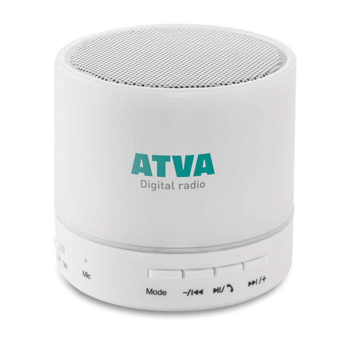 ROUND WHITE - Altavoz circular inalámbrico