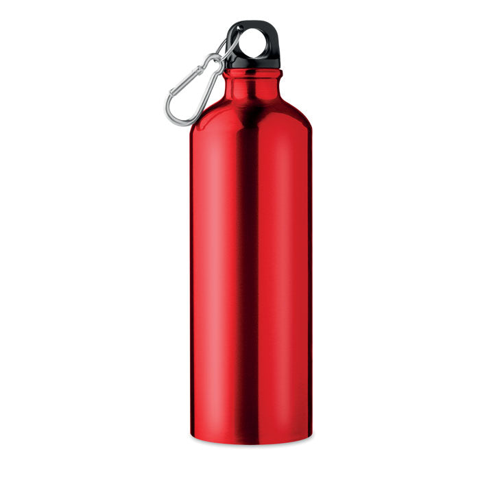 BIG MOSS. Botella de aluminio de 750 ml con mosquetón, ligera, antifugas
