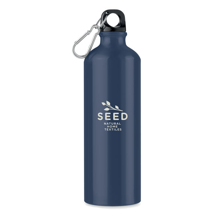 BIG MOSS. Botella de aluminio de 750 ml con mosquetón, ligera, antifugas