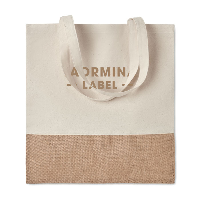 INDIA TOTE - Bolsa cuerdas con yute