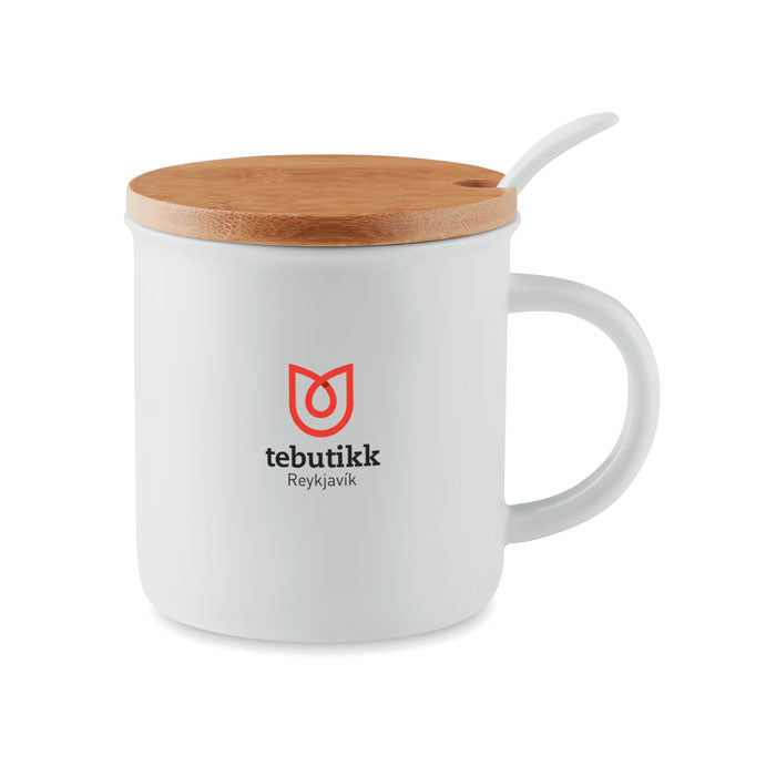 KENYA - Taza de porcelana con tapa