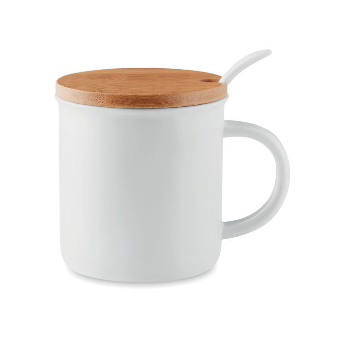 KENYA - Taza de porcelana con tapa