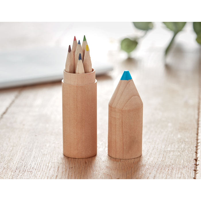 PETIT COLORET - Estuche madera de 6 lápices