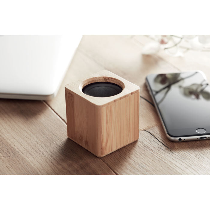AUDIO - Altavoz inalámbrico de bambú