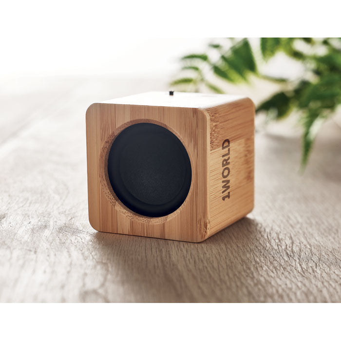 AUDIO - Altavoz inalámbrico de bambú