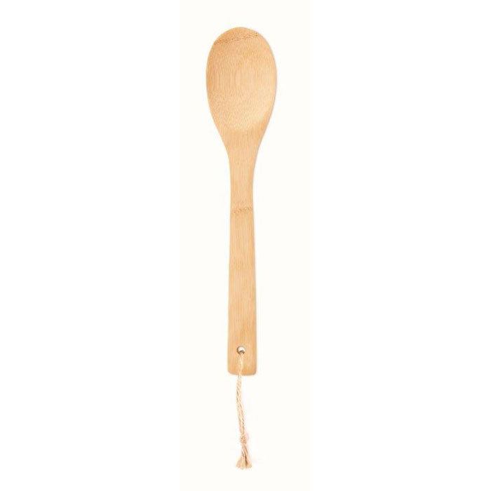 Cuchara de bambú con cordón