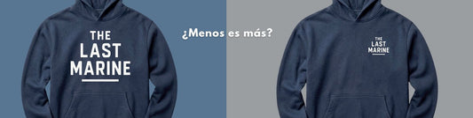 Sudaderas promocionales, una con logo grande y otra pequeño
