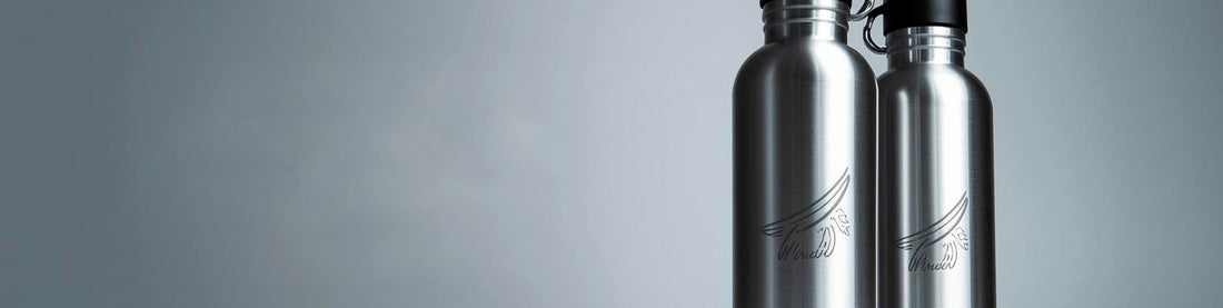 Bidones metalicos marcados con logo a láser