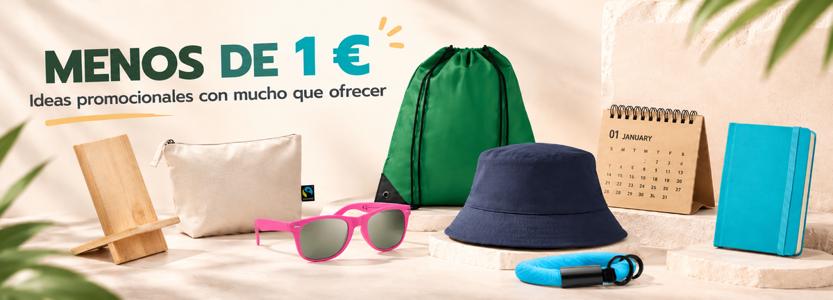 Regalos promocionales de menos de 1€