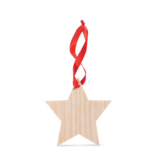 WOOSTAR - Estrella de madera colgante