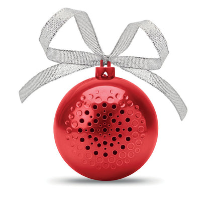 Altavoz inalámbrico en forma de bola de Navidad rojo