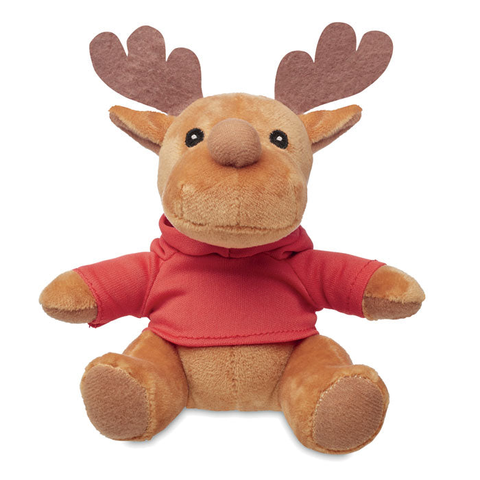 RUDOLPH - Reno de peluche con capucha - Regalos Corporativos Personalizados · Clap Comunicacion