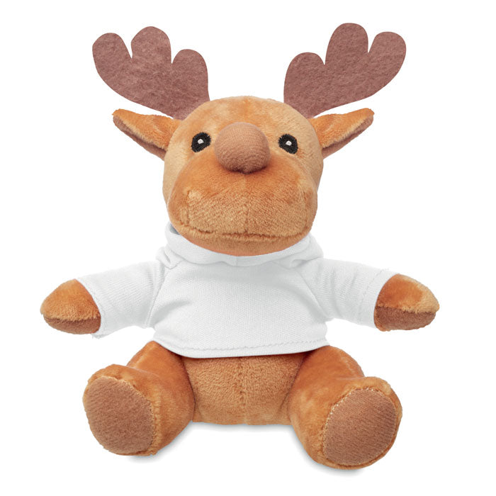 RUDOLPH - Reno de peluche con capucha - Regalos Corporativos Personalizados · Clap Comunicacion