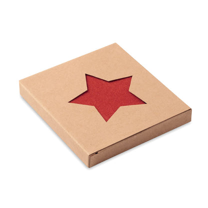 Juego decorativo de posavasos en forma de estrella
