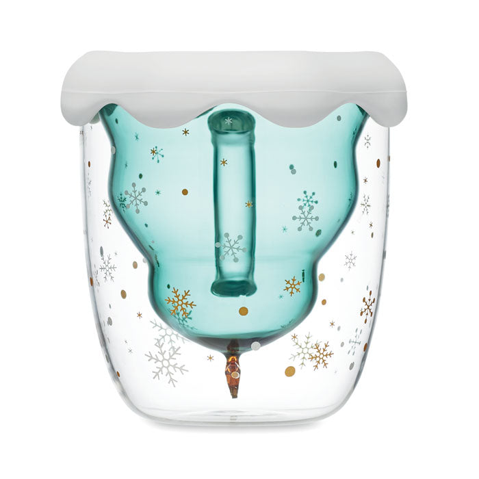 VERDE - Taza borosilicato doble pared - Regalos Corporativos Personalizados · Clap Comunicacion