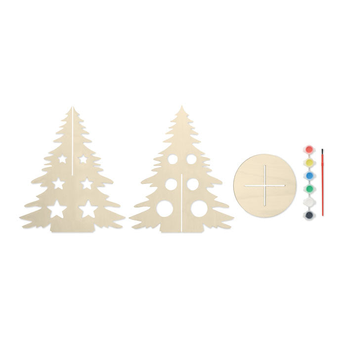 TREE AND PAINT - Árbol de Navidad de madera DIY - Regalos Corporativos Personalizados · Clap Comunicacion