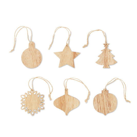 CHRISET - Adornos navideños de madera