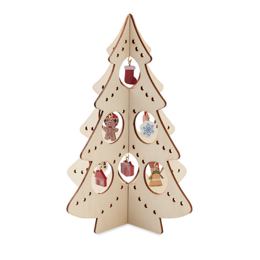 SILUETA - Decoración madera árbol Navidad