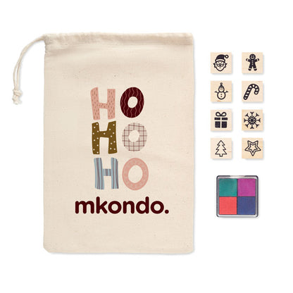 Juego de 8 sellos festivos para decoración navideña