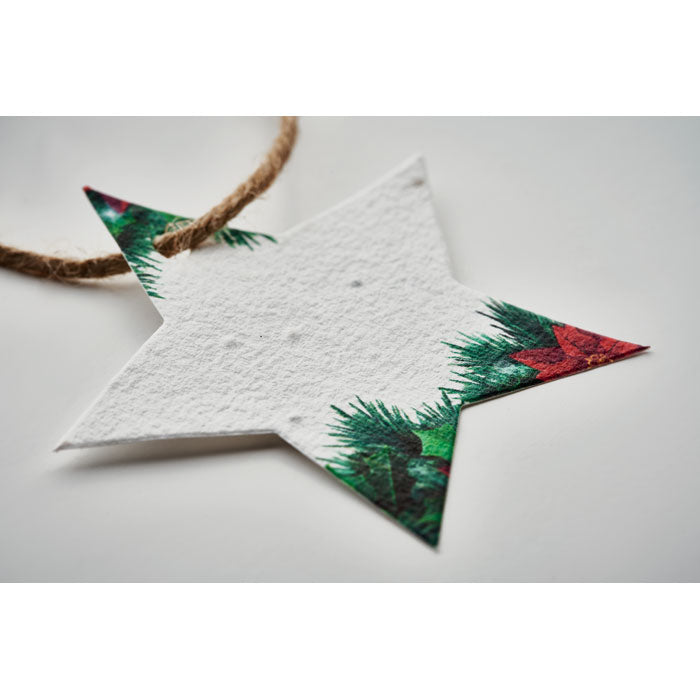 STARSEED - Adorno navideño papel semillas - Regalos Corporativos Personalizados · Clap Comunicacion