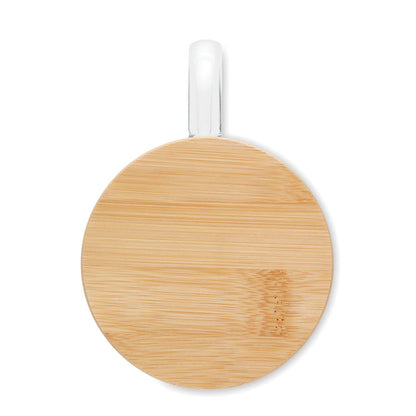 Taza resistente de doble pared con tapa natural