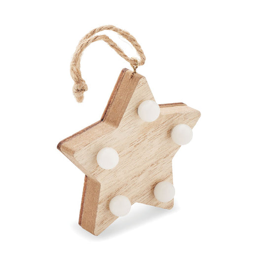 LALIE - Estrella de madera con luces - Regalos Corporativos Personalizados · Clap Comunicacion