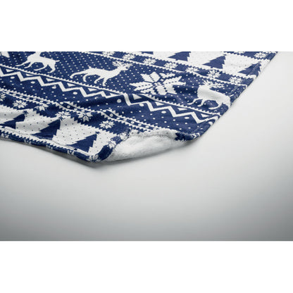 Manta polar ecológica con estampado festivo