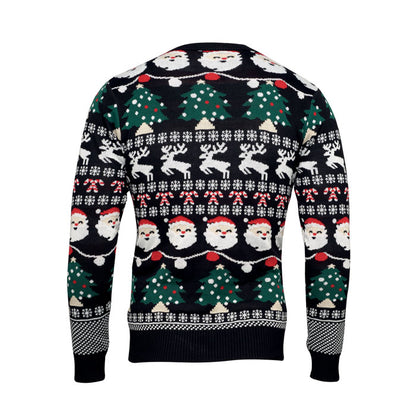 Jersey festivo acrílico con 10 luces LED navideñas