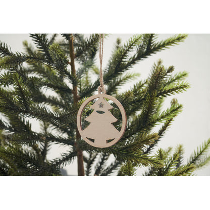 Adorno de madera con cuerda y semillas para plantar