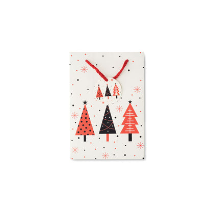 Bolsa navideña pequeña fabricada con papel reciclado