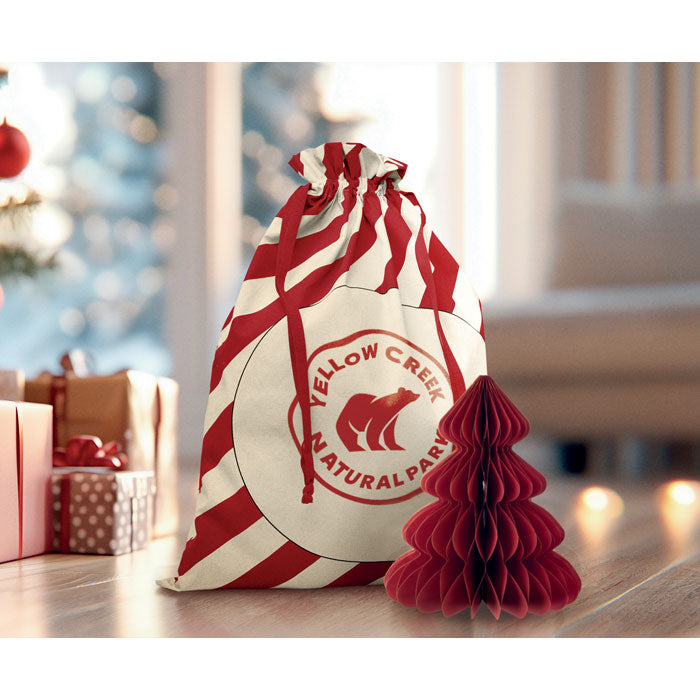 LAUKKU - Bolsa grande algodón Papá Noel