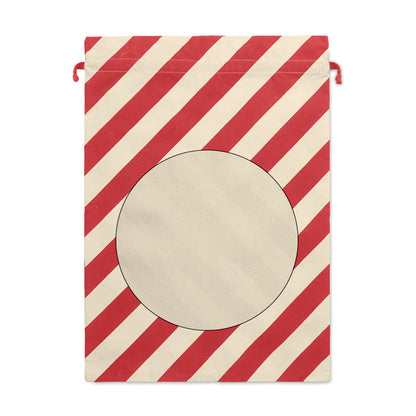 Saco grande de algodón sostenible para Navidad