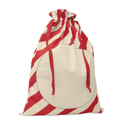 Bolsa grande de algodón con cuerdas para regalos