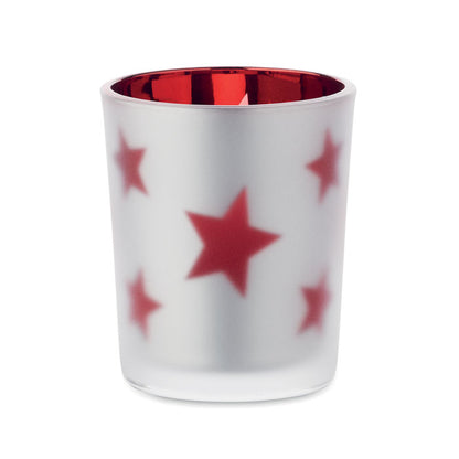 Vela LED segura en frasco de cristal transparente