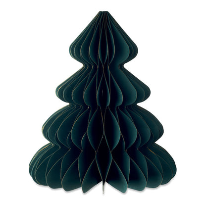 Abeto navideño de sobremesa de papel verde