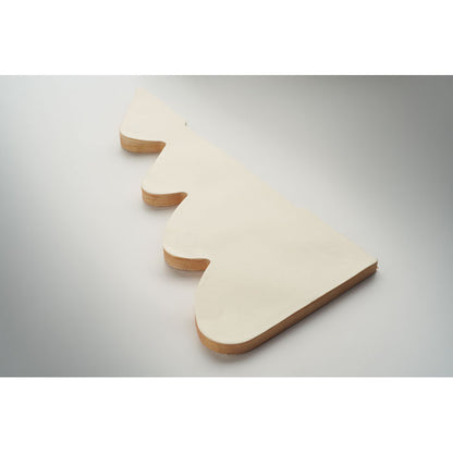 Arbol de navidad beige plegado de papel