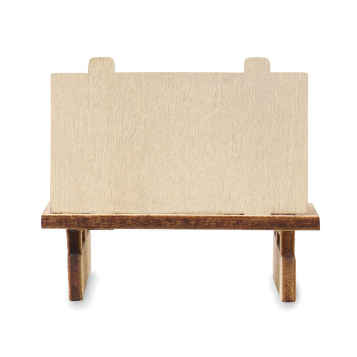 FROSTY SLEIGH - Gnomo en trineo de madera, soporte de madera vacío para decorar.