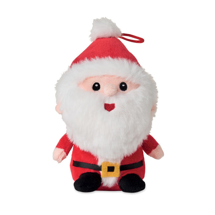 GLEEFUL - Peluche de Papá Noel suave y decorativo con lazo, ideal para colgar en cualquier espacio.