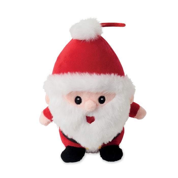 GLEEFUL - Peluche de Papá Noel, tierno muñeco de felpa con gorro rojo y barba blanca, ideal para decorar en Navidad.