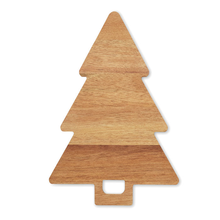 ARBETO - Tabla acacia Árbol Navidad, tabla de servir de madera en forma de árbol de Navidad.