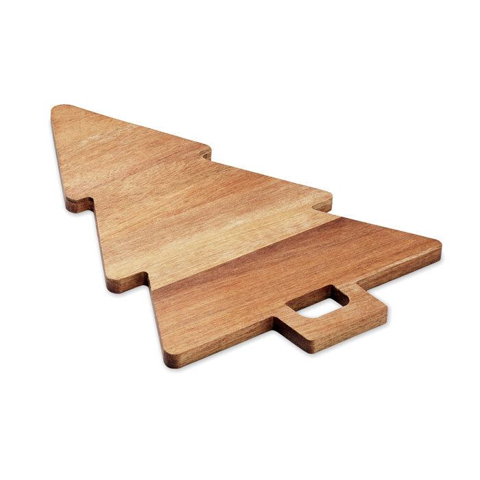 ARBETO - Tabla acacia Árbol Navidad en forma de árbol, hecha de madera de acacia, ideal para servir.