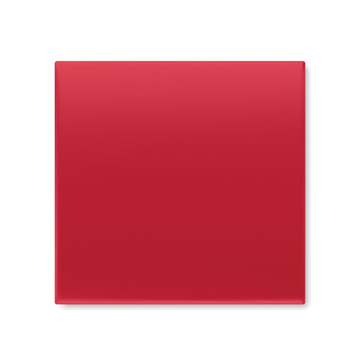 BELLES - Bola de Navidad en caja con fondo rojo brillante, ideal para decoraciones navideñas.