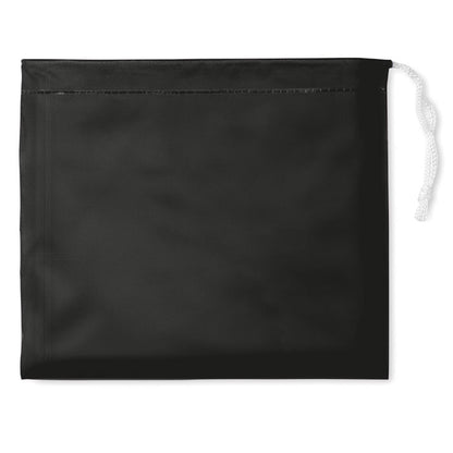 Impermeable poncho negro  con funda 