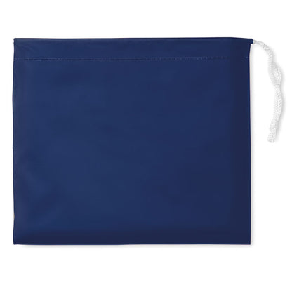 Impermeable poncho azul con funda 