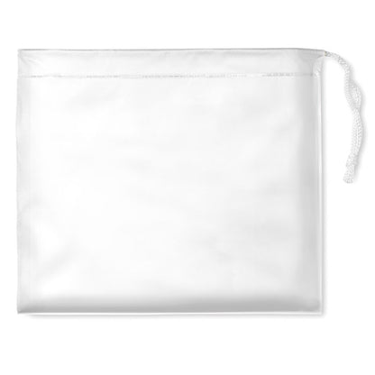 Impermeable poncho blanco  con funda 