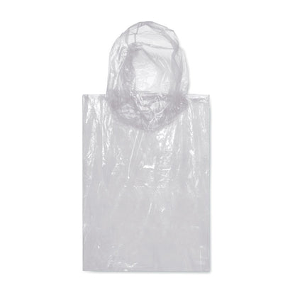 Impermeable de plástico transparente personalizado con lámina impresa a todo color