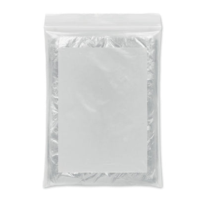 Poncho impermeable de plástico transparente y plegable