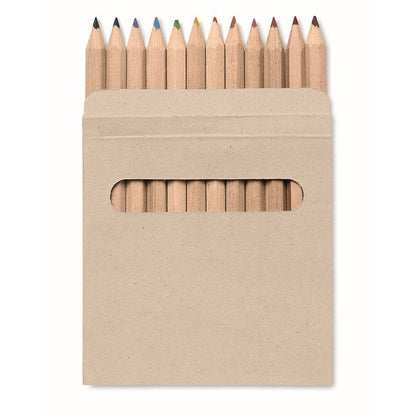 Caja de 12 pinturas de colores de cartón
